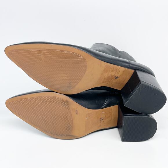 Cole Haan Women's Elyse Black Leather Booties Size 9.5B - Picture 7 of 14